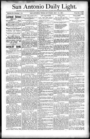 San Antonio Daily Light. (San Antonio, Tex.), Vol. 11, No. 102, Ed. 1 Saturday, May 16, 1891