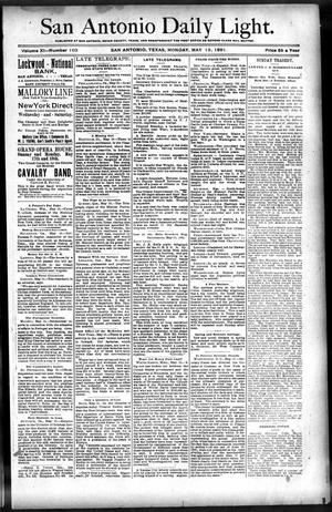 San Antonio Daily Light. (San Antonio, Tex.), Vol. 11, No. 103, Ed. 1 Monday, May 18, 1891
