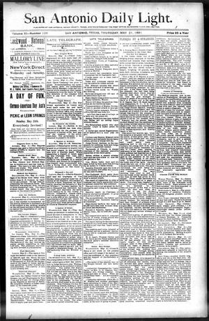San Antonio Daily Light. (San Antonio, Tex.), Vol. 11, No. 106, Ed. 1 Thursday, May 21, 1891