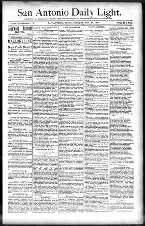 San Antonio Daily Light. (San Antonio, Tex.), Vol. 11, No. 110, Ed. 1 Tuesday, May 26, 1891