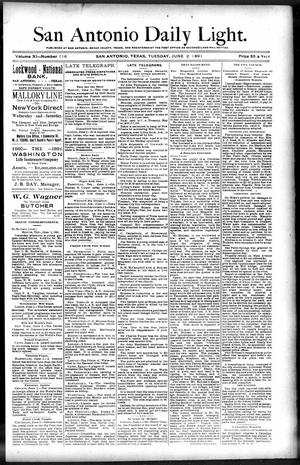 San Antonio Daily Light. (San Antonio, Tex.), Vol. 11, No. 116, Ed. 1 Tuesday, June 2, 1891