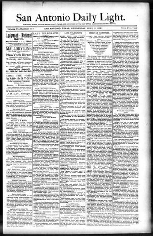 San Antonio Daily Light. (San Antonio, Tex.), Vol. 11, No. 117, Ed. 1 Wednesday, June 3, 1891