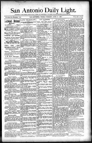 San Antonio Daily Light. (San Antonio, Tex.), Vol. 11, No. 122, Ed. 1 Tuesday, June 9, 1891