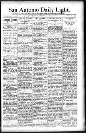 San Antonio Daily Light. (San Antonio, Tex.), Vol. 11, No. 123, Ed. 1 Wednesday, June 10, 1891