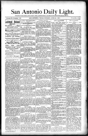 San Antonio Daily Light. (San Antonio, Tex.), Vol. 11, No. 133, Ed. 1 Monday, June 22, 1891
