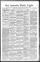 Newspaper: San Antonio Daily Light. (San Antonio, Tex.), Vol. 11, No. 133, Ed. 1…
