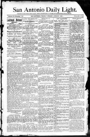 San Antonio Daily Light. (San Antonio, Tex.), Vol. 11, No. 140, Ed. 1 Tuesday, June 30, 1891