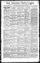 Newspaper: San Antonio Daily Light. (San Antonio, Tex.), Vol. 11, No. 142, Ed. 1…