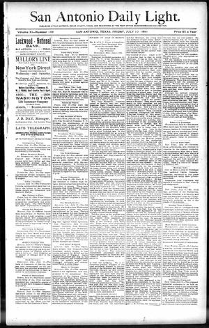 San Antonio Daily Light. (San Antonio, Tex.), Vol. 11, No. 148, Ed. 1 Friday, July 10, 1891