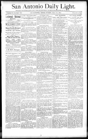 San Antonio Daily Light. (San Antonio, Tex.), Vol. 11, No. 150, Ed. 1 Monday, July 13, 1891