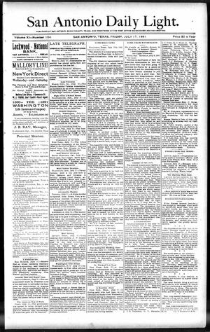 San Antonio Daily Light. (San Antonio, Tex.), Vol. 11, No. 154, Ed. 1 Friday, July 17, 1891