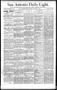 Newspaper: San Antonio Daily Light. (San Antonio, Tex.), Vol. 11, No. 168, Ed. 1…