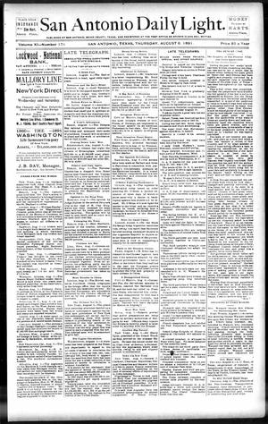 San Antonio Daily Light. (San Antonio, Tex.), Vol. 11, No. 171, Ed. 1 Thursday, August 6, 1891