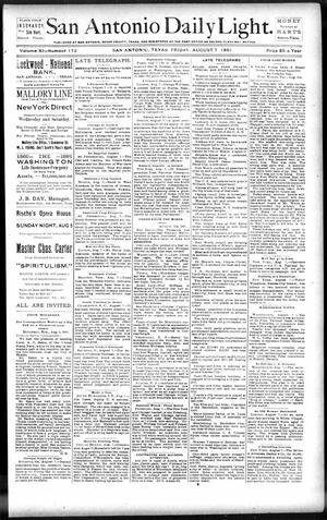 San Antonio Daily Light. (San Antonio, Tex.), Vol. 11, No. 172, Ed. 1 Friday, August 7, 1891