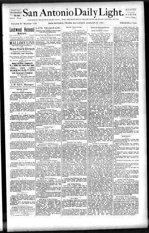 San Antonio Daily Light. (San Antonio, Tex.), Vol. 11, No. 179, Ed. 1 Saturday, August 15, 1891