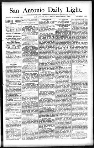 San Antonio Daily Light. (San Antonio, Tex.), Vol. 11, No. 196, Ed. 1 Friday, September 4, 1891