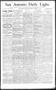 Newspaper: San Antonio Daily Light. (San Antonio, Tex.), Vol. 11, No. 245, Ed. 1…