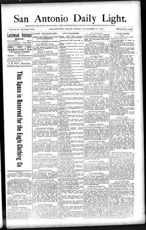 San Antonio Daily Light. (San Antonio, Tex.), Vol. 11, No. 250, Ed. 1 Friday, November 6, 1891