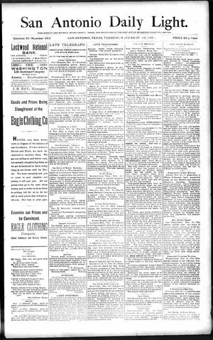 San Antonio Daily Light. (San Antonio, Tex.), Vol. 11, No. 253, Ed. 1 Tuesday, November 10, 1891