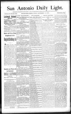 San Antonio Daily Light. (San Antonio, Tex.), Vol. 11, No. 256, Ed. 1 Friday, November 13, 1891
