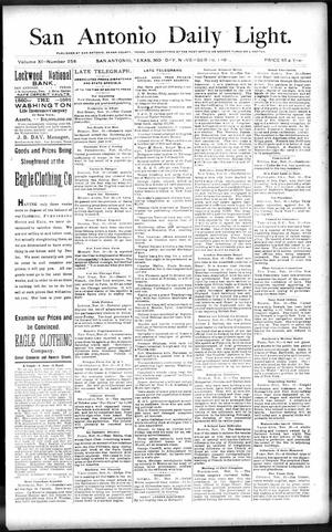 San Antonio Daily Light. (San Antonio, Tex.), Vol. 11, No. 258, Ed. 1 Monday, November 16, 1891
