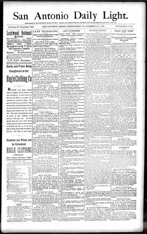 San Antonio Daily Light. (San Antonio, Tex.), Vol. 11, No. 260, Ed. 1 Wednesday, November 18, 1891