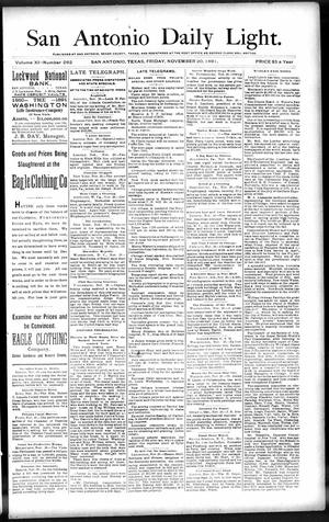 San Antonio Daily Light. (San Antonio, Tex.), Vol. 11, No. 262, Ed. 1 Friday, November 20, 1891
