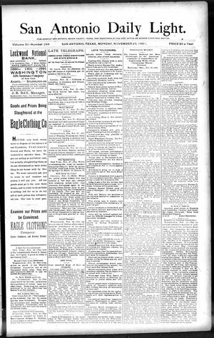 San Antonio Daily Light. (San Antonio, Tex.), Vol. 11, No. 264, Ed. 1 Monday, November 23, 1891