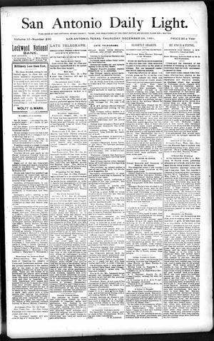 San Antonio Daily Light. (San Antonio, Tex.), Vol. 11, No. 290, Ed. 1 Thursday, December 24, 1891