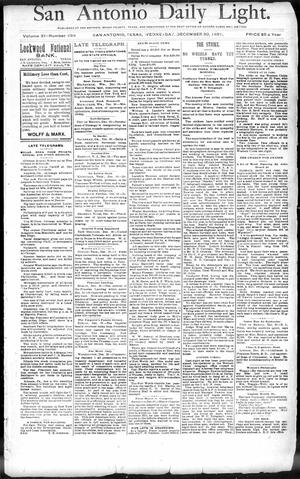 San Antonio Daily Light. (San Antonio, Tex.), Vol. 11, No. 294, Ed. 1 Wednesday, December 30, 1891