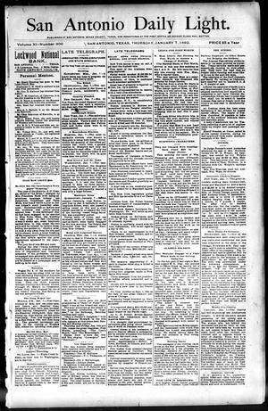 San Antonio Daily Light. (San Antonio, Tex.), Vol. 11, No. 300, Ed. 1 Thursday, January 7, 1892