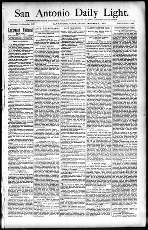 San Antonio Daily Light. (San Antonio, Tex.), Vol. 11, No. 301, Ed. 1 Friday, January 8, 1892