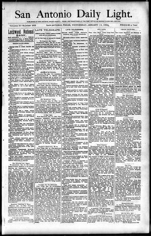 San Antonio Daily Light. (San Antonio, Tex.), Vol. 11, No. 305, Ed. 1 Wednesday, January 13, 1892