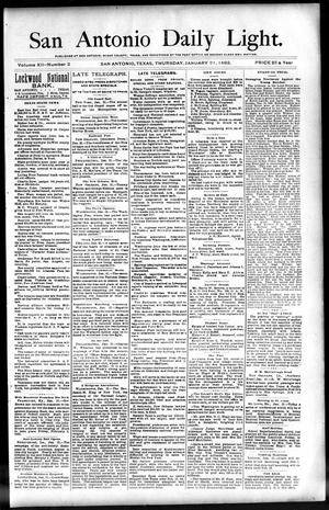 San Antonio Daily Light. (San Antonio, Tex.), Vol. 12, No. 2, Ed. 1 Thursday, January 21, 1892