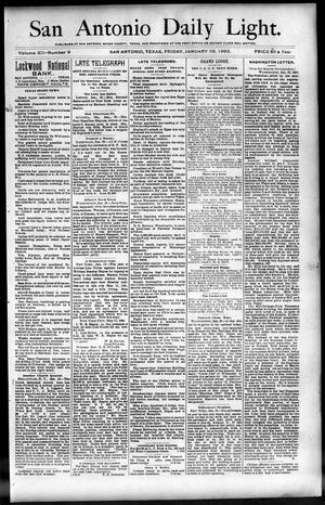 San Antonio Daily Light. (San Antonio, Tex.), Vol. 12, No. 9, Ed. 1 Friday, January 29, 1892