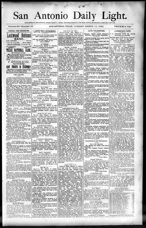 San Antonio Daily Light. (San Antonio, Tex.), Vol. 12, No. 48, Ed. 1 Tuesday, March 15, 1892