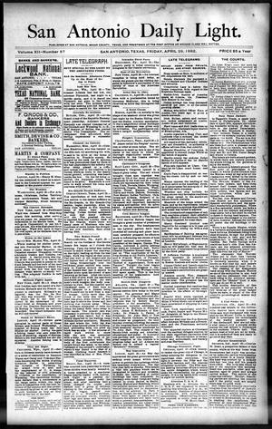 San Antonio Daily Light. (San Antonio, Tex.), Vol. 12, No. 87, Ed. 1 Friday, April 29, 1892