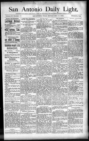 San Antonio Daily Light. (San Antonio, Tex.), Vol. 12, No. 101, Ed. 1 Monday, May 16, 1892