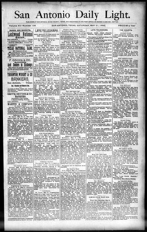 San Antonio Daily Light. (San Antonio, Tex.), Vol. 12, No. 106, Ed. 1 Saturday, May 21, 1892