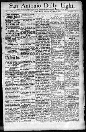 San Antonio Daily Light. (San Antonio, Tex.), Vol. 12, No. 140, Ed. 1 Thursday, June 30, 1892