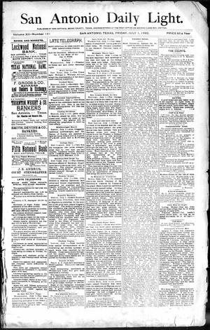 San Antonio Daily Light. (San Antonio, Tex.), Vol. 12, No. 141, Ed. 1 Friday, July 1, 1892
