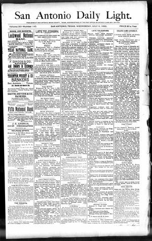 San Antonio Daily Light. (San Antonio, Tex.), Vol. 12, No. 145, Ed. 1 Wednesday, July 6, 1892
