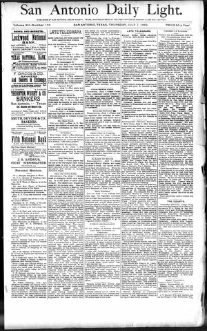San Antonio Daily Light. (San Antonio, Tex.), Vol. 12, No. 146, Ed. 1 Thursday, July 7, 1892