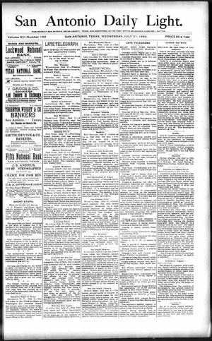 San Antonio Daily Light. (San Antonio, Tex.), Vol. 12, No. 163, Ed. 1 Wednesday, July 27, 1892