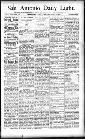 San Antonio Daily Light. (San Antonio, Tex.), Vol. 12, No. 195, Ed. 1 Friday, September 2, 1892