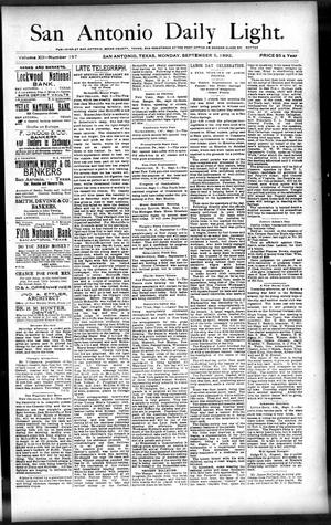 San Antonio Daily Light. (San Antonio, Tex.), Vol. 12, No. 197, Ed. 1 Monday, September 5, 1892