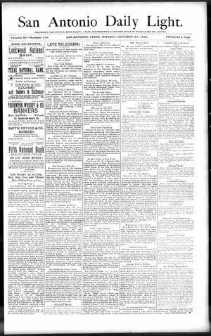 San Antonio Daily Light. (San Antonio, Tex.), Vol. 12, No. 238, Ed. 1 Monday, October 24, 1892