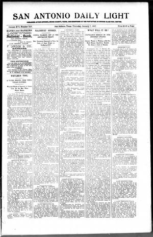 San Antonio Daily Light (San Antonio, Tex.), Vol. 16, No. 349, Ed. 1 Thursday, January 7, 1897