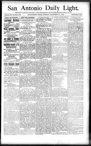 San Antonio Daily Light. (San Antonio, Tex.), Vol. 12, No. 268, Ed. 1 Monday, November 28, 1892
