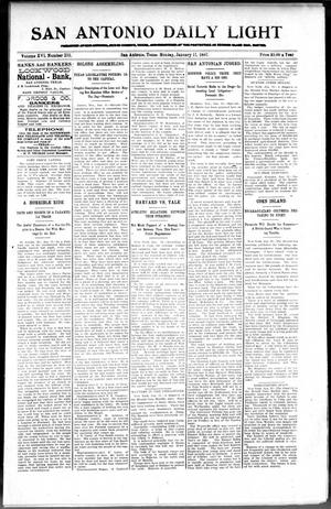 San Antonio Daily Light (San Antonio, Tex.), Vol. 16, No. 353, Ed. 1 Monday, January 11, 1897